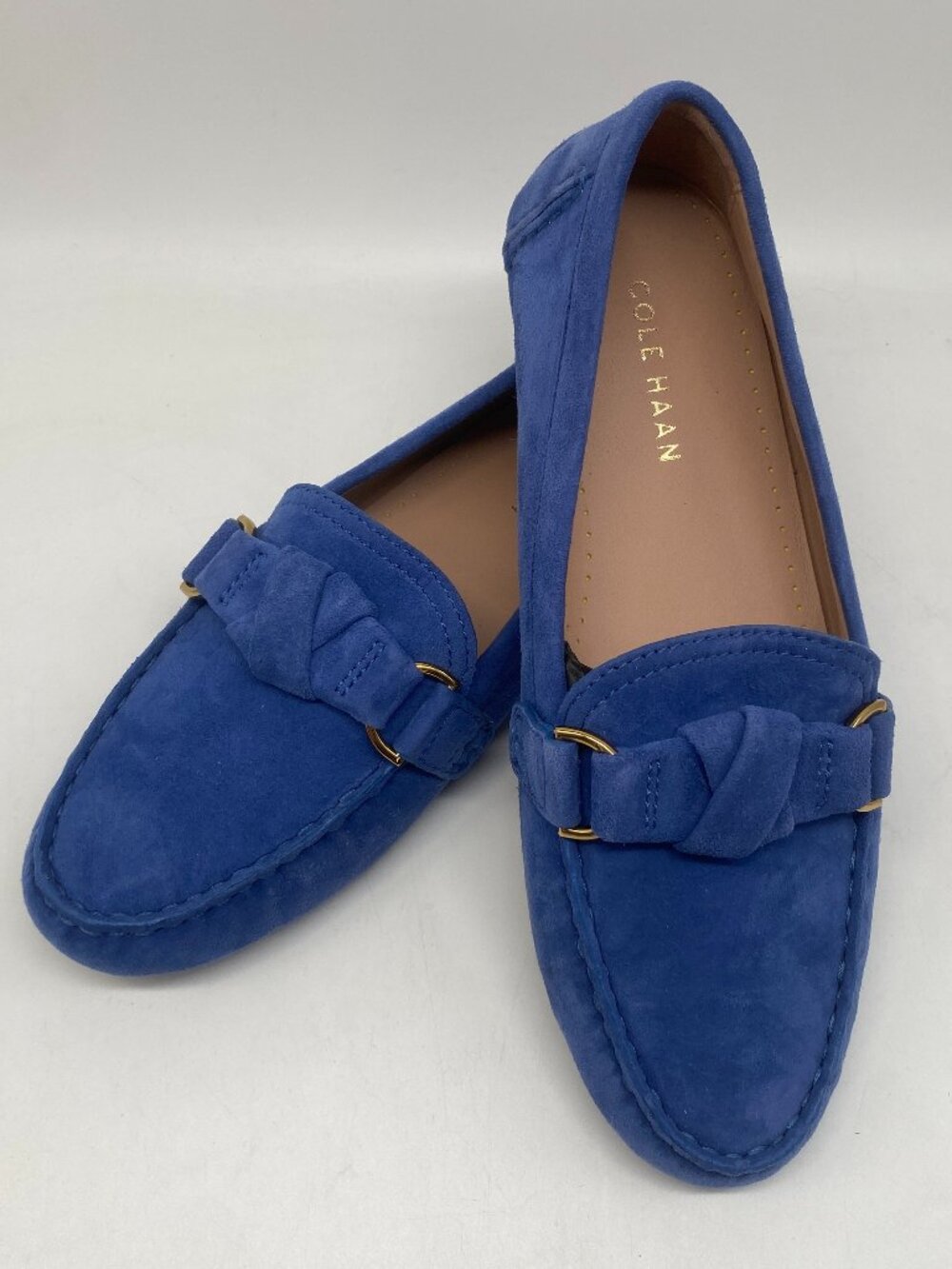 COLE HAAN EMMIE KNOT DRIVERS LIGHT BLUE US WOMEN SIZE 6B